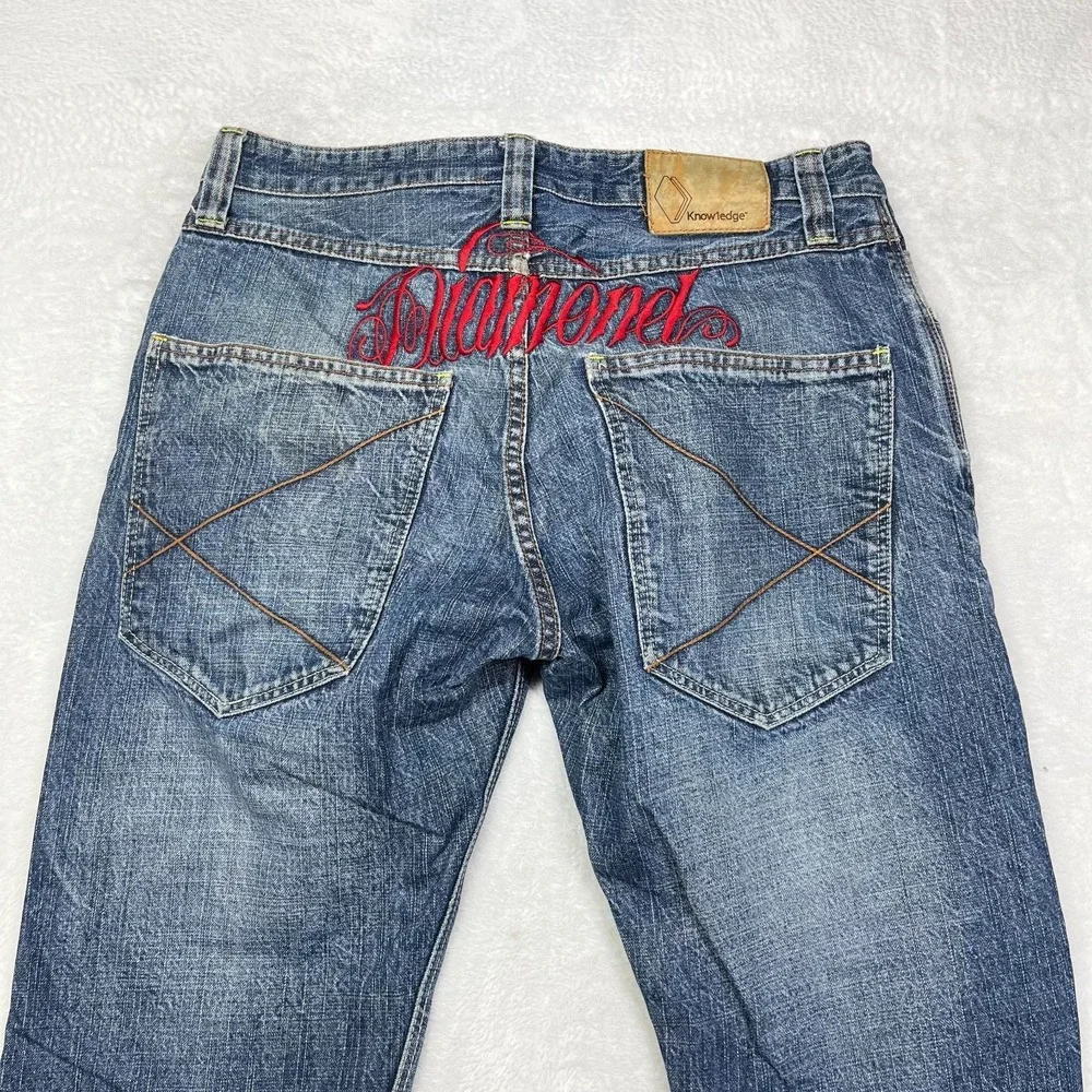 Diamond Supply Co. Knowledge jeans Men's Blue Denim Classic Zip‎ Fly - 32X31